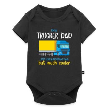 I'm A Trucker Dad, Yellow Truck Gift Truckers Papa - Body à manches courtes Premium Bébé - noir - Devant