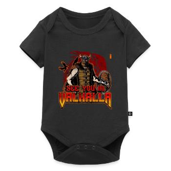 Norse Viking Mythology Design for Viking Warriors - Baby Premium Kurzarmbody - Schwarz - Vorne