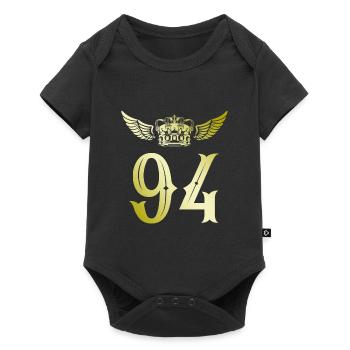 94 Couronne numérique - Body à manches courtes Premium Bébé - noir - Devant