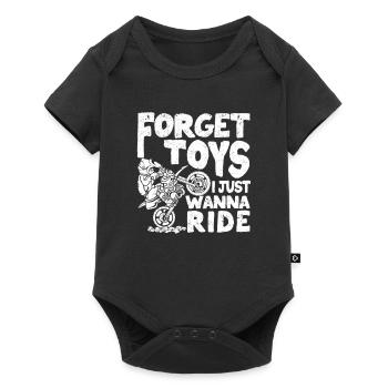 Dirt Bike Rider Boys Motocross Forget Toys I Just - Baby Premium short-sleeve bodysuit - black - Front