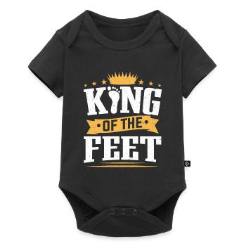 King Of The Feet Podiatry Podiatrist - Baby Premium short-sleeve bodysuit - black - Front