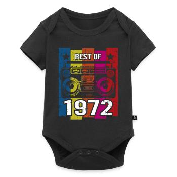Meilleur de 1972 Stéréo Radio Cassette Player - Body à manches courtes Premium Bébé - noir - Devant