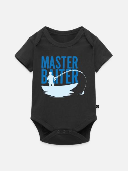 Köder - Baby Premium Kurzarmbody - Schwarz