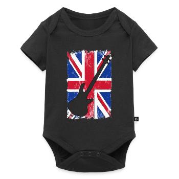 Platinum Jubilee Union Jack Best Bass Player - Baby Premium Kurzarmbody - Schwarz - Vorne