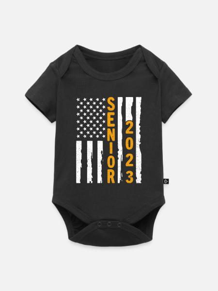 Senioren 2023 - Baby Premium Kurzarmbody - Schwarz