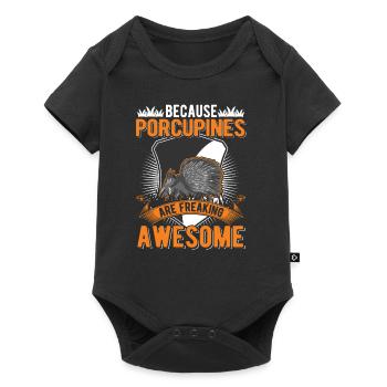 Porc-épic Cadeau Porc-épic - Body à manches courtes Premium Bébé - noir - Devant