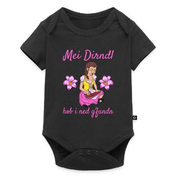 Damen Dirndl Ersatz Trachten Ersatz Bluse Kirmes - Baby Premium Kurzarmbody - Schwarz - Vorne