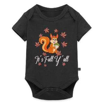 Dear Squirrels Thanksgiving Autumn All of You - Baby Premium short-sleeve bodysuit - black - Front