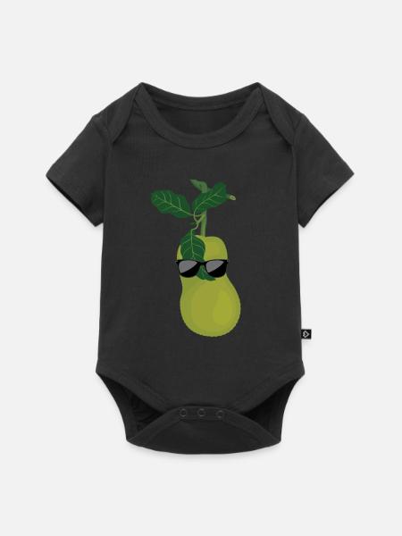 Jackfrucht - Baby Premium Kurzarmbody - Schwarz
