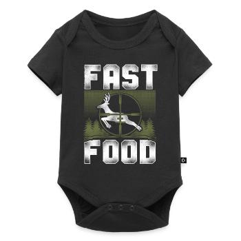 Buck Deer Hunting Hunter Vintage - Baby Premium short-sleeve bodysuit - black - Front