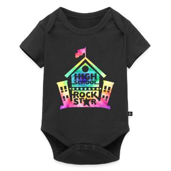 High School Rock Star zurück zur Schule - Baby Premium Kurzarmbody - Schwarz - Vorne