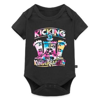 Kicking Into Kidergarten Back to School - Baby Premium short-sleeve bodysuit - black - Front