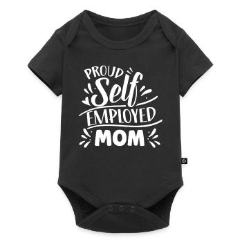 Proud Self-employed mother Self-employed - Baby Premium short-sleeve bodysuit - black - Front