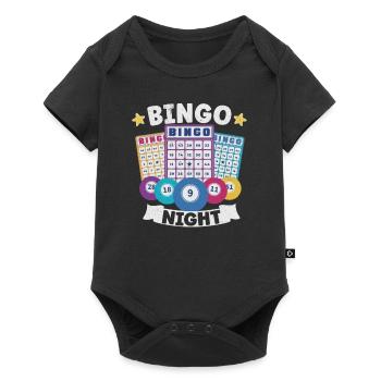 Bingo Jeu de cartes Grand-mère Bingo Joueur Bingo Cartes - Body à manches courtes Premium Bébé - noir - Devant