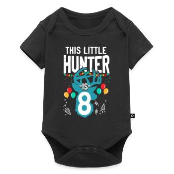 Buck Deer Chasse Hunter Kid - Body à manches courtes Premium Bébé - noir - Devant