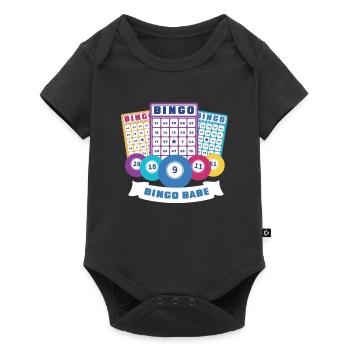 Bingo Card Game Grandma Bingo Player Bingo Cards - Baby Premium short-sleeve bodysuit - black - Front
