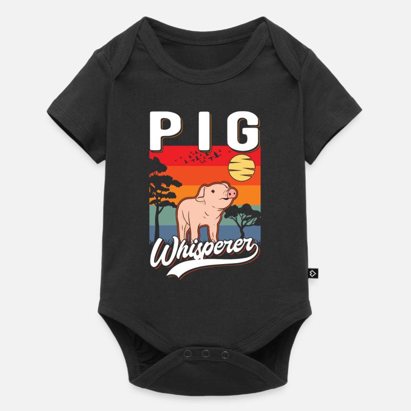 Schweineflüsterer Schweine Pig Whisperer - Body à manches courtes Premium Bébé - noir
