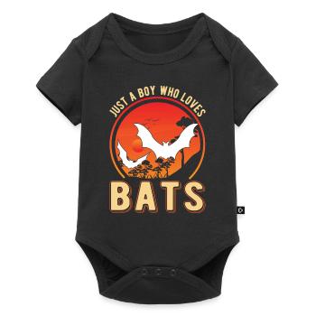 Just a Boy who loves Bats Bat - Baby Premium short-sleeve bodysuit - black - Front