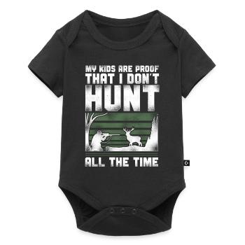 Buck Deer Hunting Hunter Vintage - Baby Premium short-sleeve bodysuit - black - Front