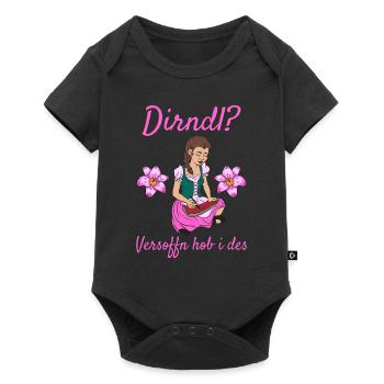 Damen Dirndl Ersatz Trachten Ersatz Bluse Kirmes - Baby Premium Kurzarmbody - Schwarz - Vorne