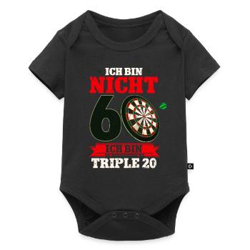 Ich bin nicht 60 ich bin Triple 20 - 60. - Baby Premium Kurzarmbody - Schwarz - Vorne