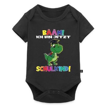Bääm! Ich Bin Jetzt Schulkind Einschulung - Baby Premium Kurzarmbody - Schwarz - Vorne