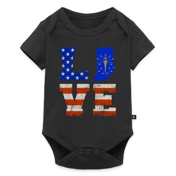 Dear Indiana Gift - Baby Premium short-sleeve bodysuit - black - Front
