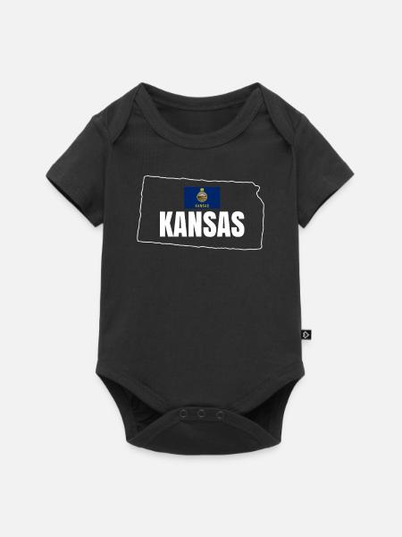 Kansas abenteurer geschenk - Baby Premium Kurzarmbody - Schwarz