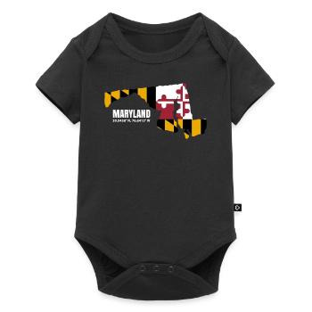Beau cadeau du Maryland - Body à manches courtes Premium Bébé - noir - Devant