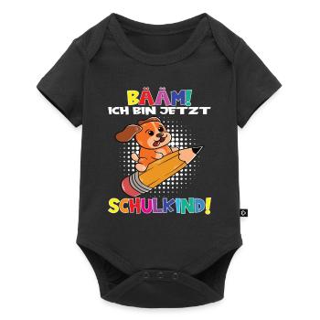 Bääm! Ich Bin Jetzt Schulkind Einschulung - Baby Premium Kurzarmbody - Schwarz - Vorne
