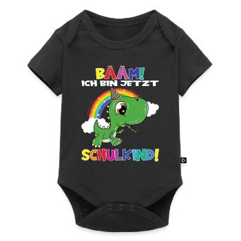 Bääm! Ich Bin Jetzt Schulkind Einschulung - Baby Premium Kurzarmbody - Schwarz - Vorne