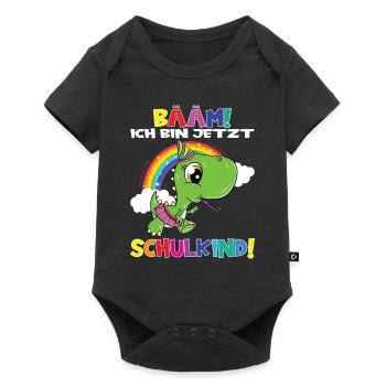 Bääm! Ich Bin Jetzt Schulkind Einschulung - Baby Premium Kurzarmbody - Schwarz - Vorne