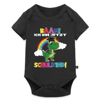 Bääm! Ich Bin Jetzt Schulkind Einschulung - Baby Premium Kurzarmbody - Schwarz - Vorne