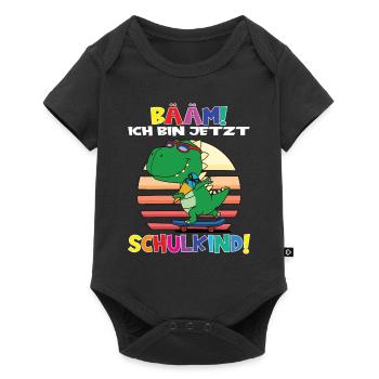 Bääm! Ich Bin Jetzt Schulkind Einschulung - Baby Premium Kurzarmbody - Schwarz - Vorne