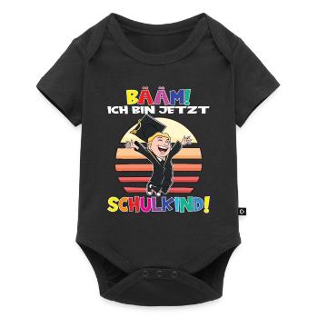 Bääm! Ich Bin Jetzt Schulkind Einschulung - Baby Premium Kurzarmbody - Schwarz - Vorne