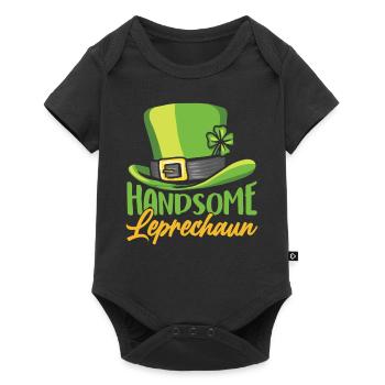 Pretty leprechaun St Patrick's Day Leprechaun Irish - Baby Premium short-sleeve bodysuit - black - Front