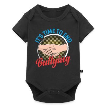Es Ist An Der Zeit Dem Mobbing Ein Ende Zu Setzen - Baby Premium Kurzarmbody - Schwarz - Vorne