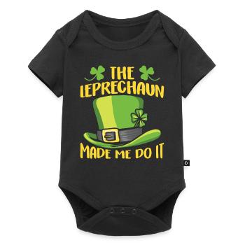 The leprechaun forced me to do so Ire Leprechaun - Baby Premium short-sleeve bodysuit - black - Front