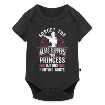 Buck Deer Hunting Hunter Girl - Baby Premium short-sleeve bodysuit - black - Front