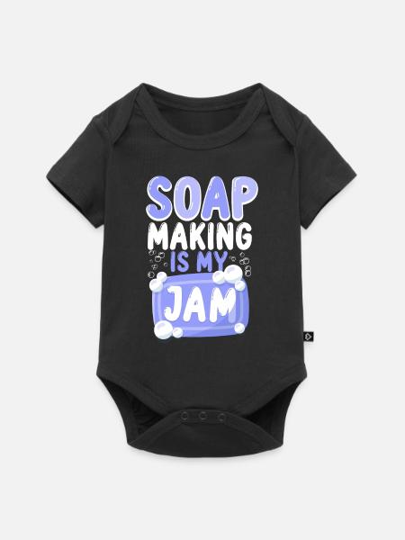 Soap Making Crafting Soap Making - Baby Premium Kurzarmbody - Schwarz