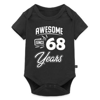 68th Birthday Gift Birthday Vintage april - Baby Premium short-sleeve bodysuit - black - Front