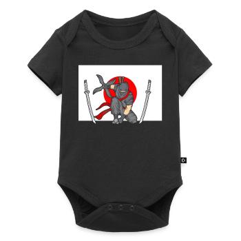 Ninja - Body à manches courtes Premium Bébé - noir - Devant