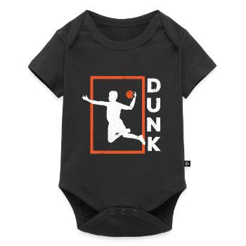 Basketball basketball player hoop throw dunken - Baby Premium short-sleeve bodysuit - black - Front