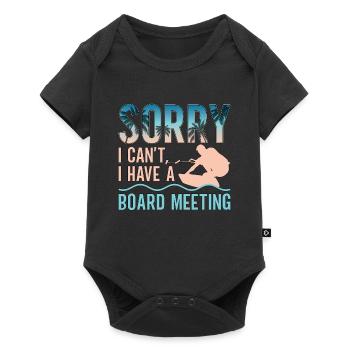 Wakeboard Wakeboarder Wakeboarding Cadeau - Body à manches courtes Premium Bébé - noir - Devant