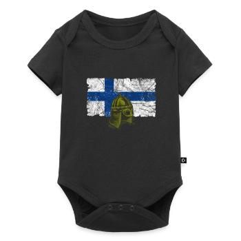 Finlande Gift Scandinavia Finlande Suomi Finne - Body à manches courtes Premium Bébé - noir - Devant