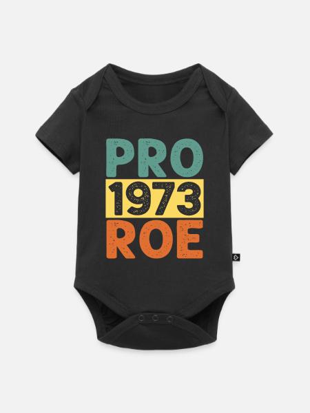 Pro 1973 Roe - Baby Premium Kurzarmbody - Schwarz