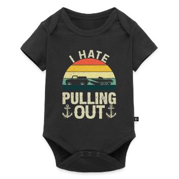 Camping I hate Tires Funny Out Trailer - Baby Premium short-sleeve bodysuit - black - Front