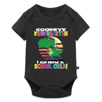 Au revoir la maternelle Je suis un écolier maintenant! - Body à manches courtes Premium Bébé - noir - Devant