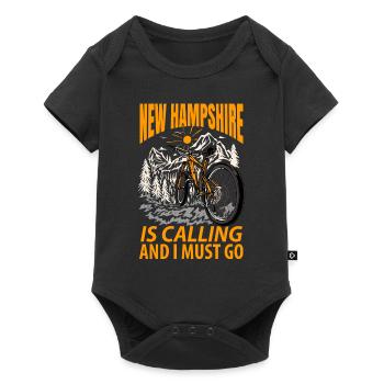 Visite au New Hampshire Gift - Body à manches courtes Premium Bébé - noir - Devant