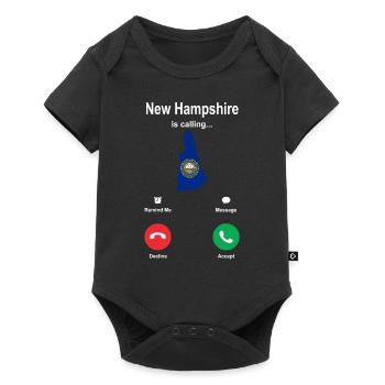Voyage New Hampshire Cadeau - Body à manches courtes Premium Bébé - noir - Devant
